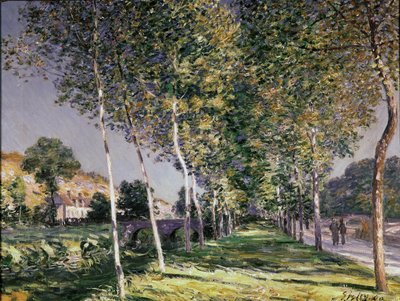 El Paseo, 1890 de Alfred Sisley